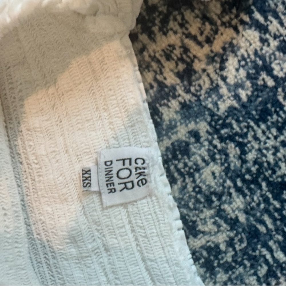 White Ruffled Off-Shoulder Dress - Picture 2 of 2